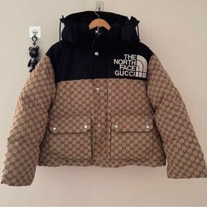 Gucci Black and Brown Puffer Jacket